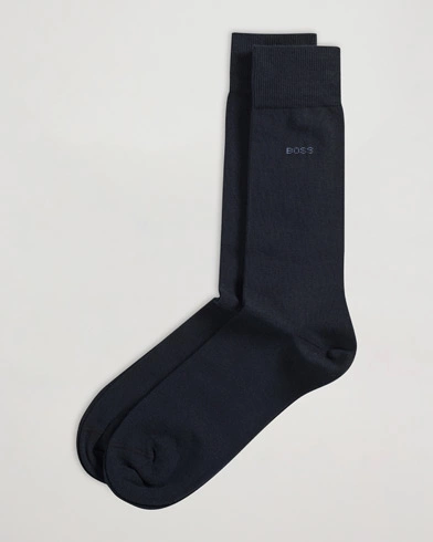 Mies | Varrelliset sukat | BOSS BLACK | 2-Pack RS Uni Socks Dark Blue