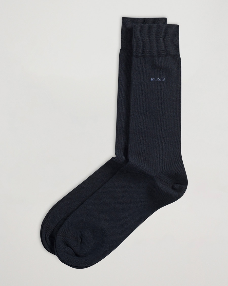 BOSS BLACK 2-Pack RS Uni Socks Dark Blue – Sininen