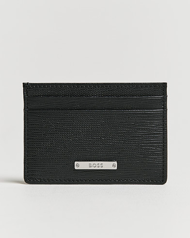 Miehet | Lompakko | BOSS | Gallery Leather Credit Card Holder Black