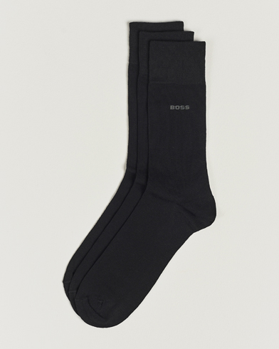 Mies | BOSS BLACK | BOSS BLACK | 3-Pack RS Uni Socks Black