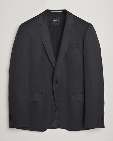 Mies | Vaatteet | BOSS | Huge Slim Fit Wool Blazer Black