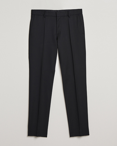 Mies | Puvut | BOSS BLACK | Genius Slim Fit Wool Trousers Black
