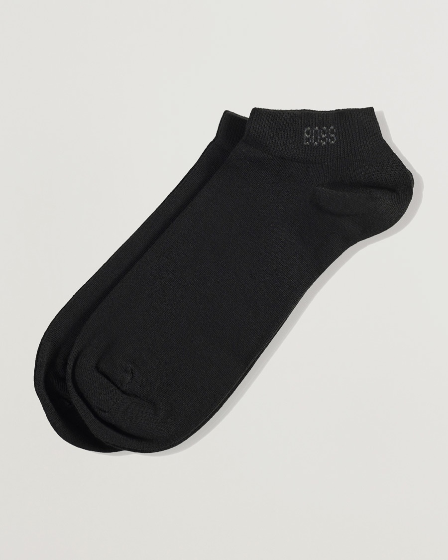 BOSS BLACK 2-Pack Sneaker Socks Black – Musta