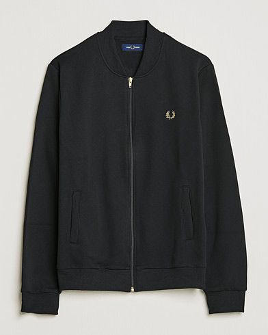 Mies | Puserot | Fred Perry | Pique Textrue Track Jacket Black