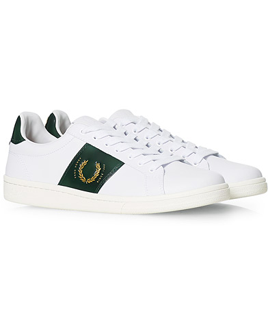  |  B721 Leather Branded Sneaker White