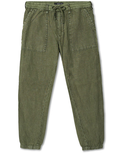Pellavahousut |  Linen Drawstring Pants Green