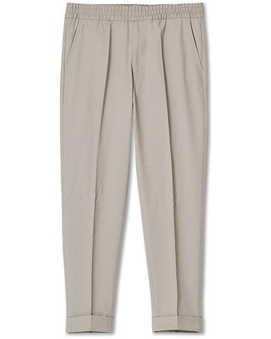 Kurenauhahousut |  Terry Cropped Trousers Light Taupe