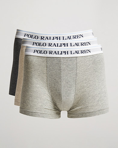 Mies | Alushousut | Polo Ralph Lauren | 3-Pack Trunk Andover Heather/Grey/Charcoal