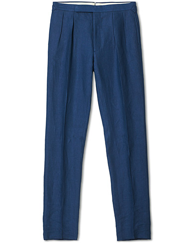  |  Linen Trousers Medium Blue