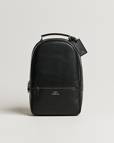 Mies | Laukut | Polo Ralph Lauren | Leather Backpack  Black