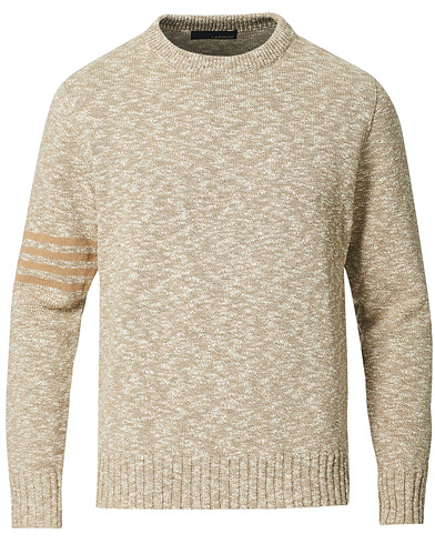  |  Cotton Mouline Knitted O-Neck Beige