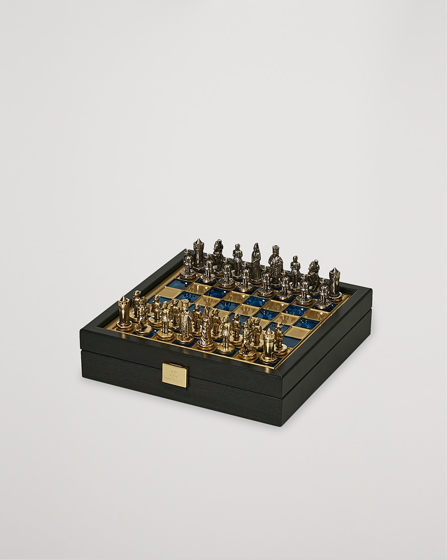 Manopoulos Byzantine Empire Chess Set Blue – Ruskea