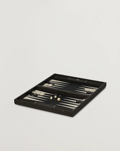 Mies | Kotona viihtyvälle | Manopoulos | Classic Leatherette Backgammon Set Black