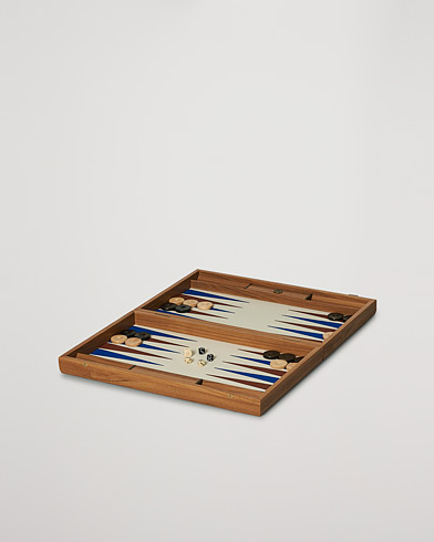 Mies | Urheilu ja vapaa-aika | Manopoulos | Wooden Leatherette Backgammon Set Beige