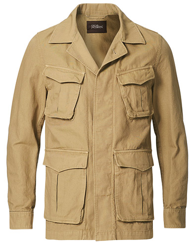 Mies |  | Oscar Jacobson | Wester Cotton Field Jacket Beige