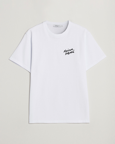 Mies |  | Maison Kitsuné | Mini Handwriting T-Shirt White