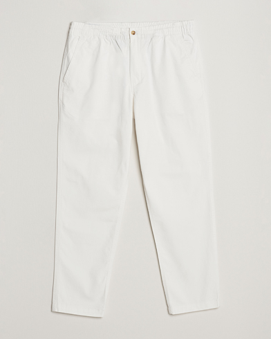 Miehet | Kurenauhahousut | Polo Ralph Lauren | Prepster Stretch Twill Drawstring Trousers White