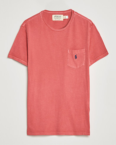 Mies |  | Polo Ralph Lauren | Washed Crew Neck Pocket Tee Starboard Red