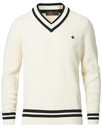  |  Willoughby V-Neck Cricket Sweater Off White