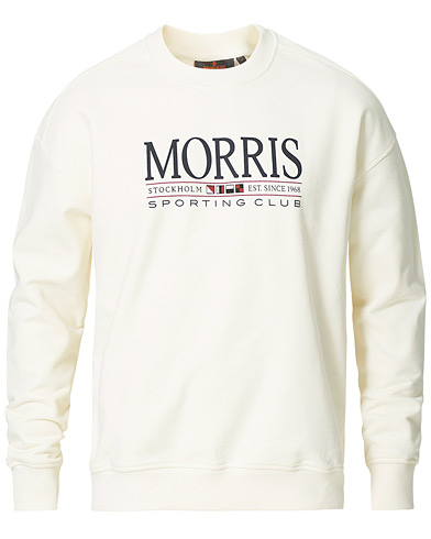Miehet |  | Morris | Buxton Logo Sweatshirt Off White