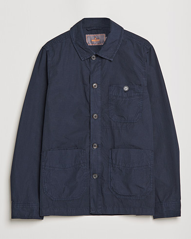 Mies | Paitatakit | Morris | Morley Ripstop Shirt Jacket Old Blue