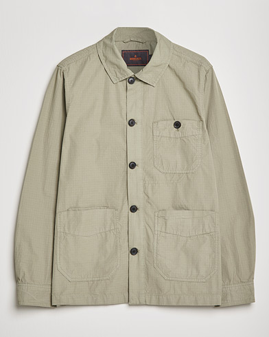 Miehet | Kauluspaita | Morris | Morley Ripstop Shirt Jacket Light Green