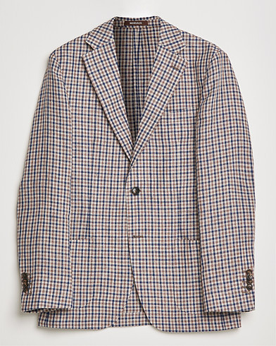Mies |  | Morris Heritage | Mike Patch Pocket Checked Blazer Brown
