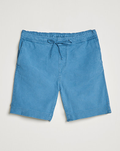 Miehet | Pellavashortsit | Morris | Winward Linen Drawstring Shorts Light Blue
