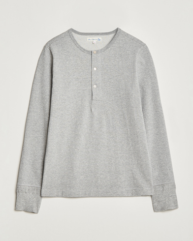  |  Classic Organic Cotton Henley Sweater Grey Mel