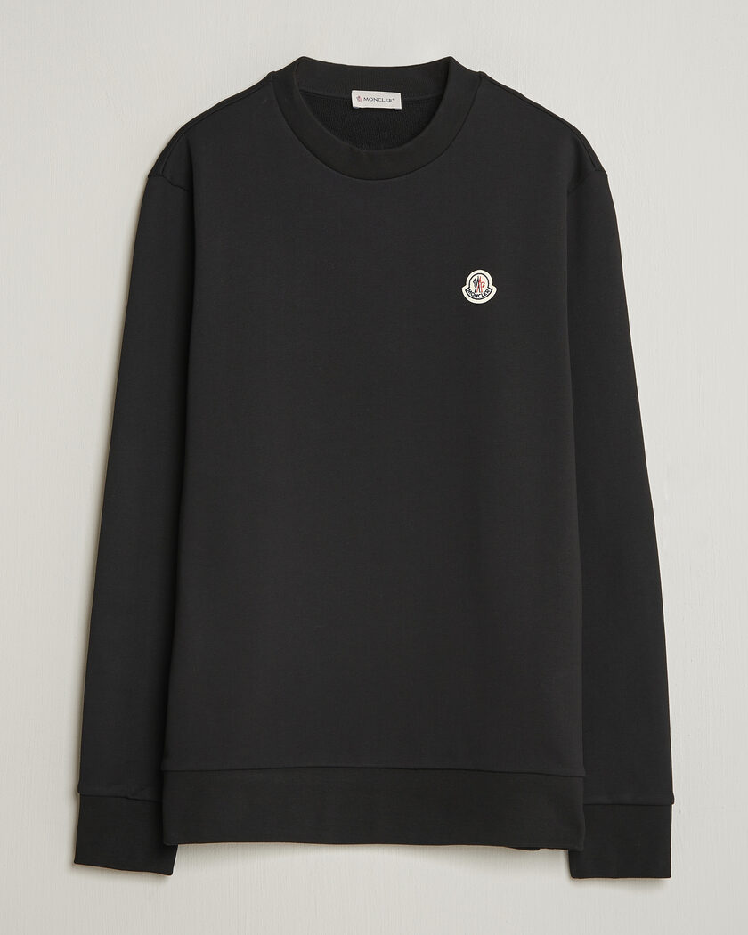 Moncler Logo Sweatshirt Black – Musta