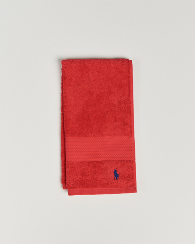 Mies | Lifestyle | Ralph Lauren Home | Polo Player Guest Towel 40x75 Red Rose