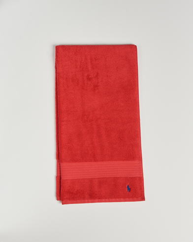 Mies | Ralph Lauren Home | Ralph Lauren Home | Polo Player Shower Towel 75x140 Red Rose