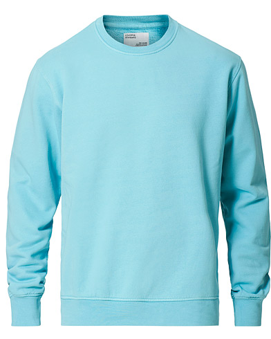 Miehet | Collegepuserot | Colorful Standard | Classic Organic Crew Neck Sweat Teal Blue