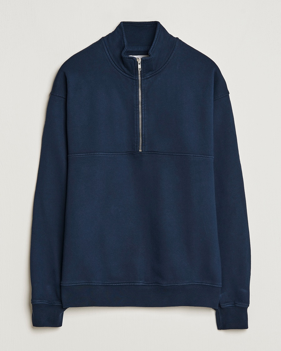 Colorful Standard Classic Organic Half-Zip Navy Blue – Sininen