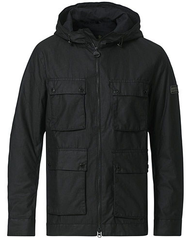 Vahakankaiset takit |  Mechanical Hooded A7 Waxed Jacket Black