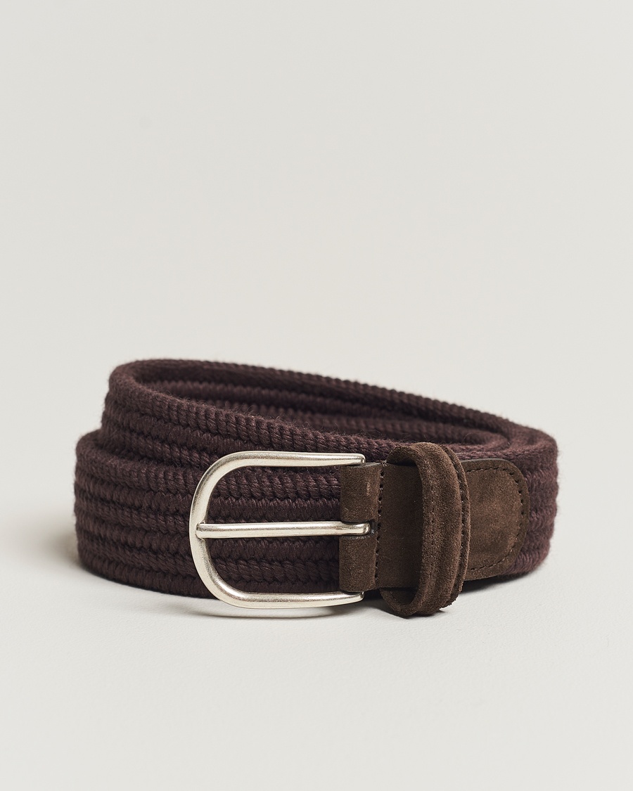 Anderson's Braided Wool Belt Brown – Ruskea