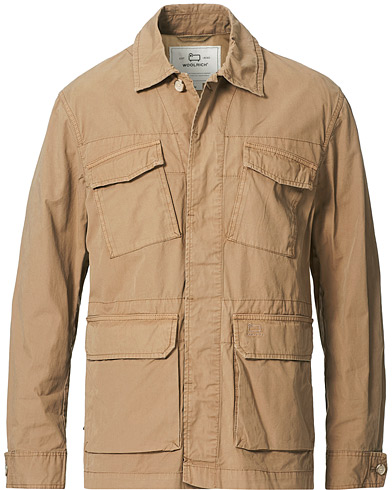 Mies | American Heritage | Woolrich | Military Cotton Field Shirt Jacket Khaki