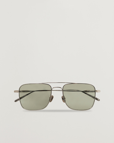 Miehet | Neliskulmaiset aurinkolasit | Brioni | BR0101S Sunglasses Silver/Green