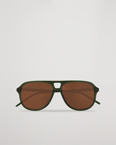Mies | Pilottiaurinkolasit | Gucci | GG1156S Sunglasses Green/Brown