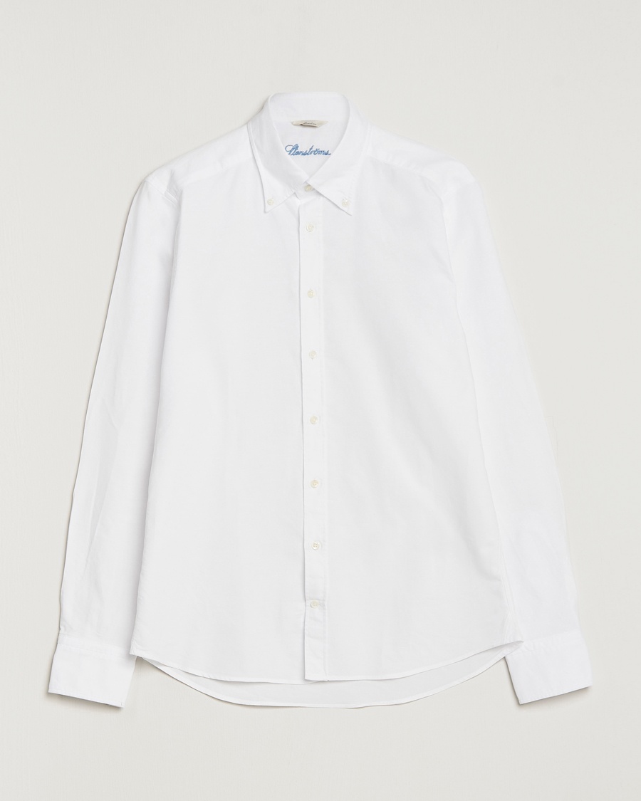 Stenströms Slimline Oxford Shirt White – Valkoinen