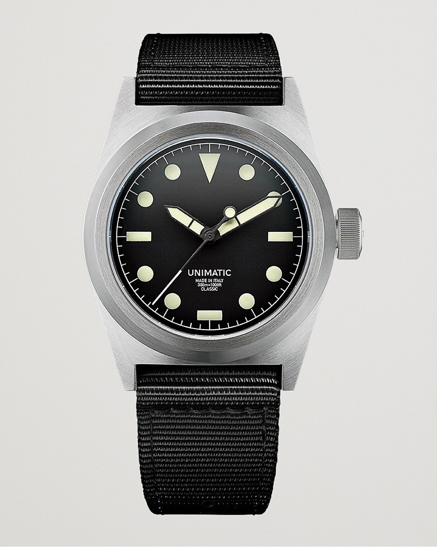 UNIMATIC Modello Due Field Watch – Musta