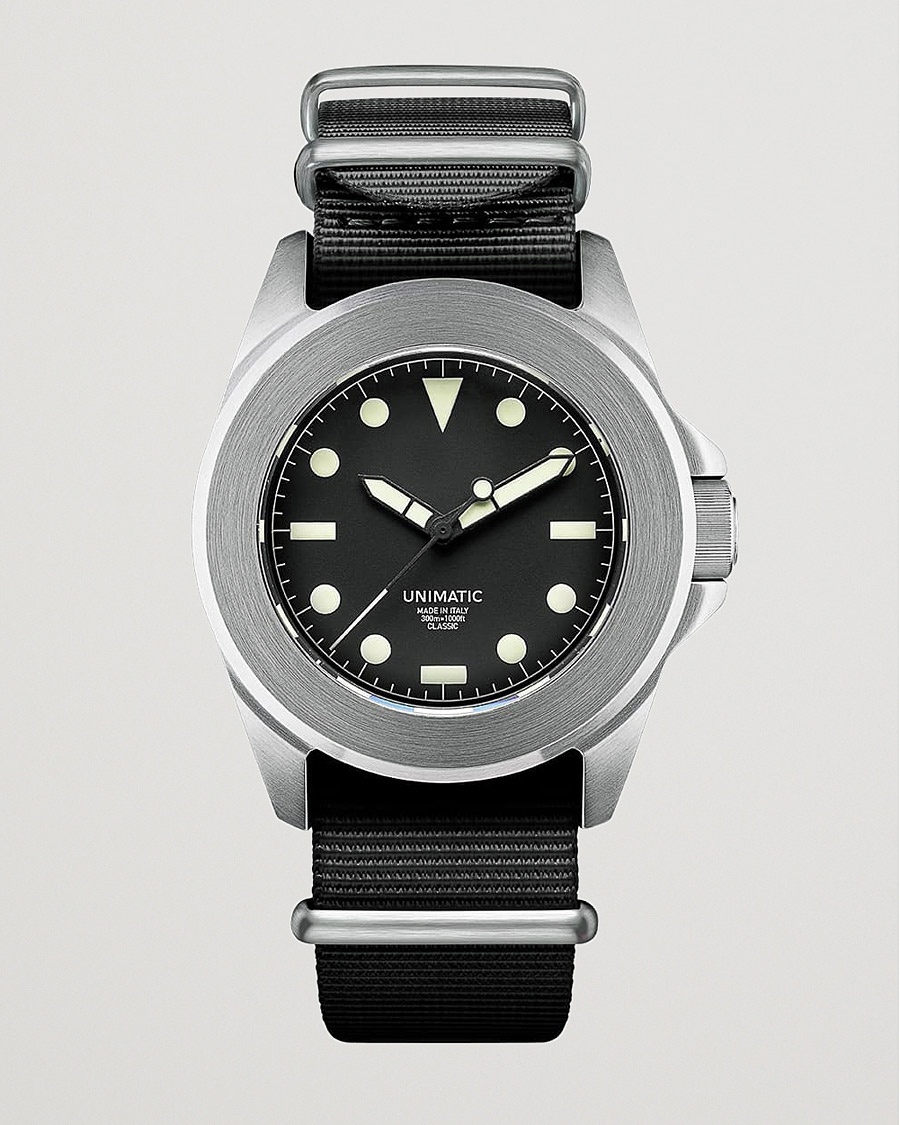 UNIMATIC Modello Quattro Military Watch – Musta