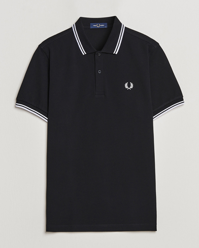 Mies | Fred Perry | Fred Perry | Twin Tipped Polo Shirt Black