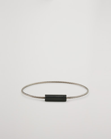 Mies | Rannekorut | LE GRAMME | Cable Bracelet Brushed Black Ceramic 5g