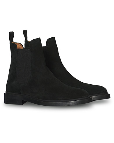 Mies | Mokkakengät | A Day's March | Suede Chelsea Boot Black
