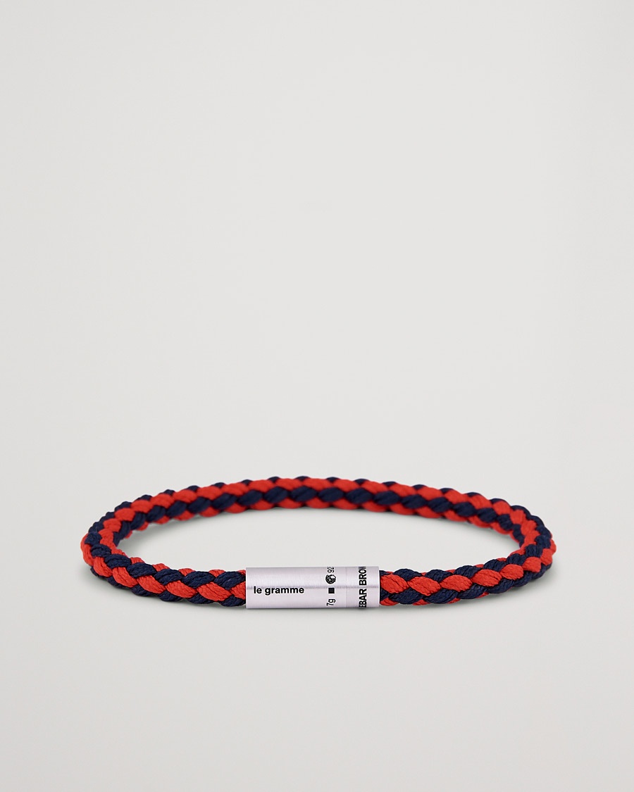 LE GRAMME X Orlebar Brown Nato Bracelet Navy/Red – Punainen