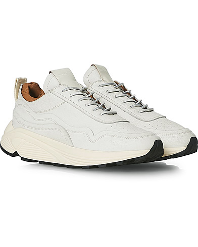 Mies | Valkoiset tennarit | Buttero | Vinci Bianchetto Leather Running Sneaker Off White