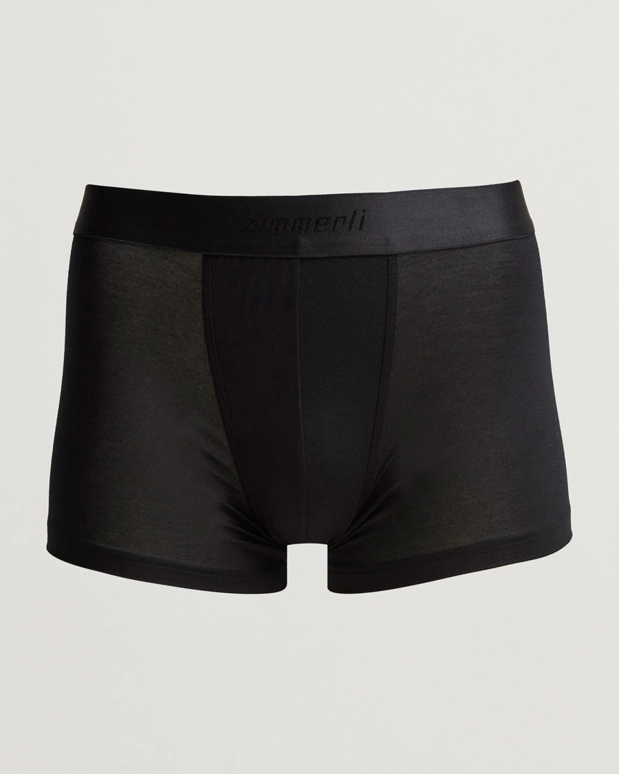 Zimmerli of Switzerland Micro Modal Boxer Briefs Black – Musta