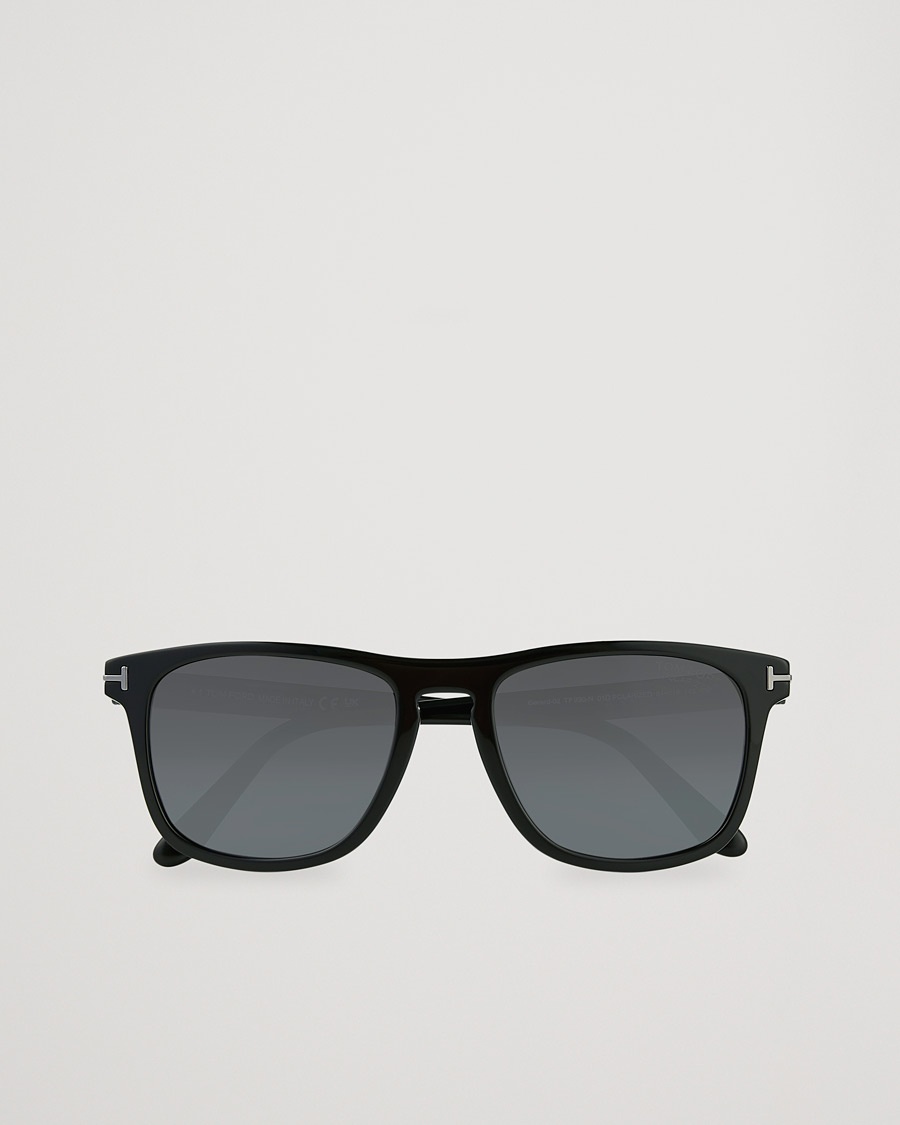 Tom Ford Gerard Polarized Sunglasses Shiny Black/Smoke – Musta