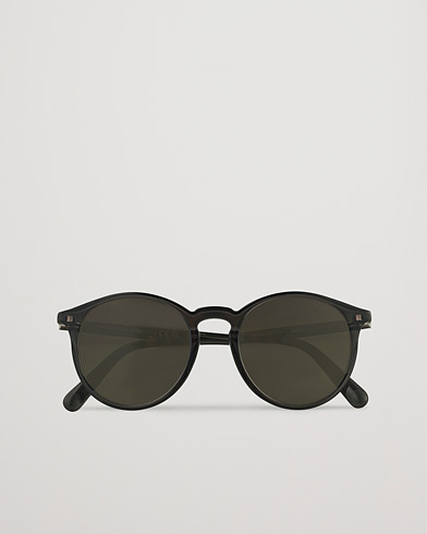 Mies | Pyöreät aurinkolasit | Moncler Lunettes | Violle Polarized Sunglasses Shiny Black/Smoke